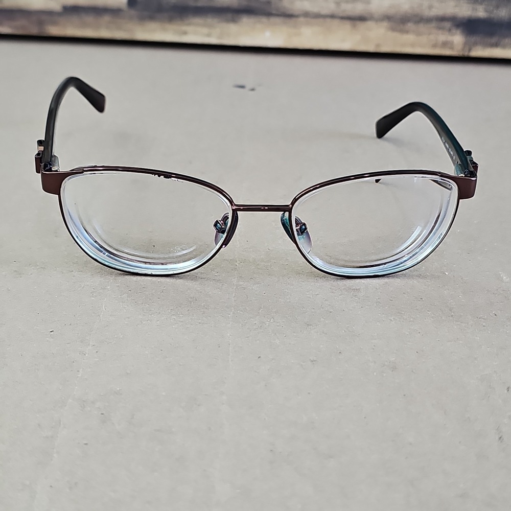 Furla Scilla VU4281J Col. 0R72 Bronze Dark Tortoise Rhinestone Eyeglasses Frame
